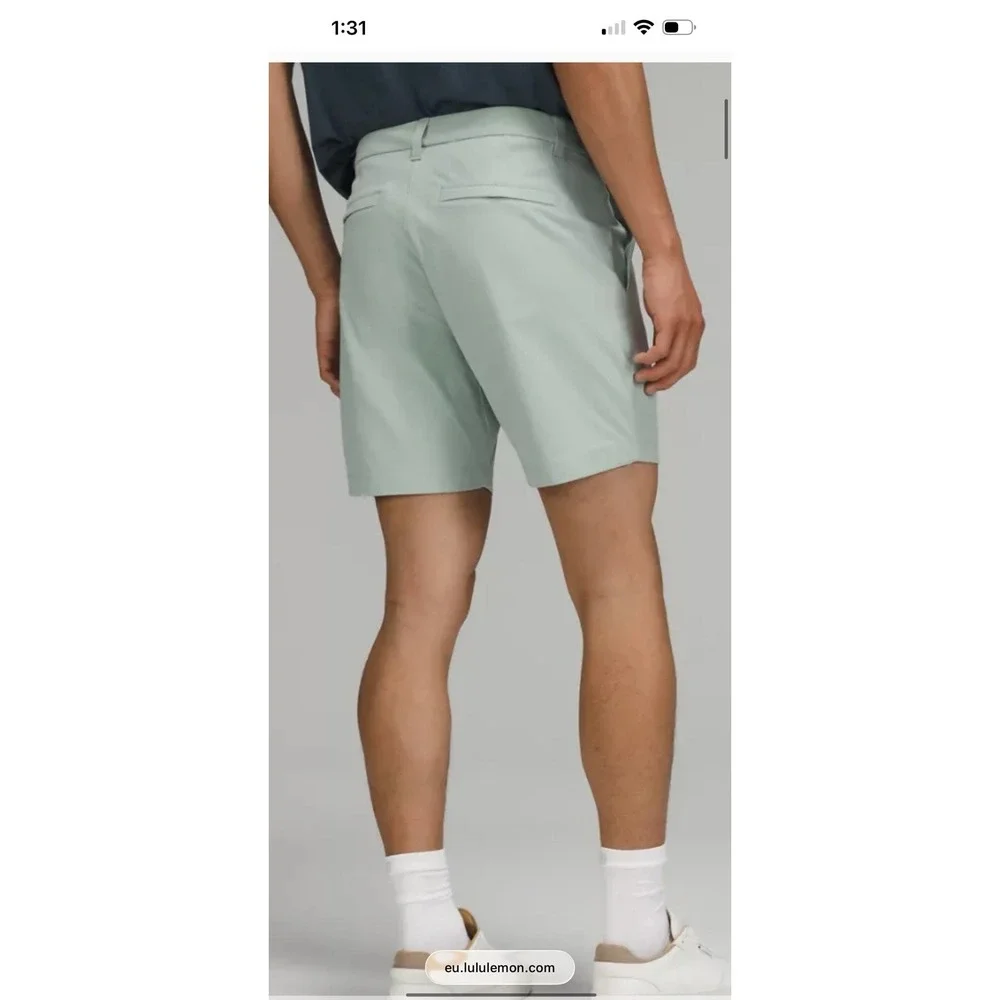 Lululemon Commission Classic Fit Shorts Mens 36x7 Dark Navy (No Tag) Warpstreme